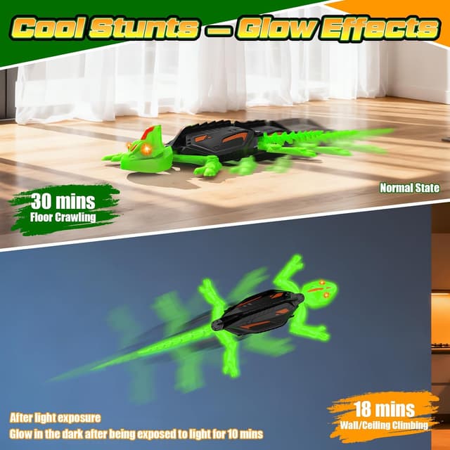 Thumbnail 4 de GraceDuck Glow-in-the-Dark Wall-Climbing RC Toy