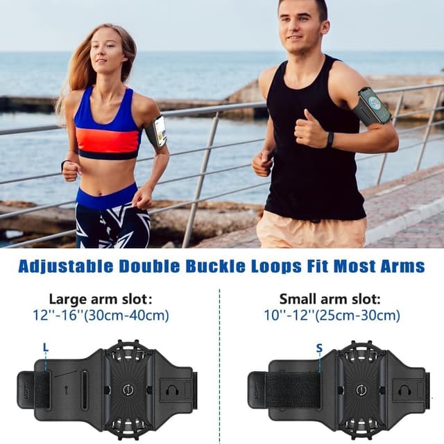 Thumbnail 3 de VUP Running Armband 360° Rotatable for 4–6.7 Inch Phones