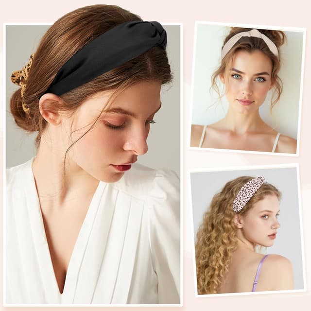 Thumbnail 4 de 6 StĂŒck Haarreifen Set Leopardenmuster 18 cm đ