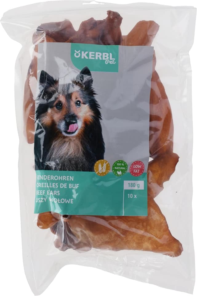 Thumbnail 2 de Kerbl Pet Rinderohren gefärbt 10er-Beutel