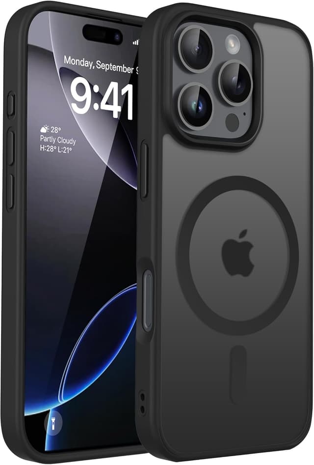 Detalle de CACOE iPhone 16 Pro Max Hülle mit 37 N52 Magneten