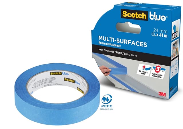 Detalle de ScotchBlue nastro di mascheratura multi-superficie 24 mm x 41 m