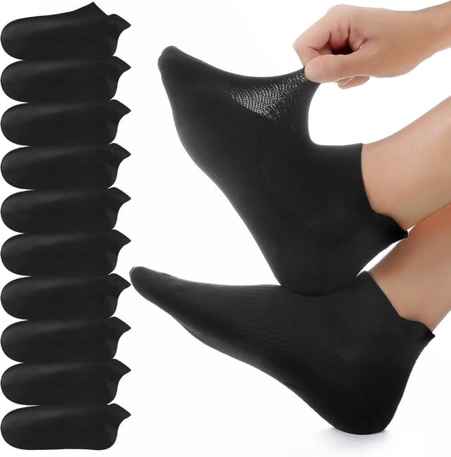 Detalle de YouShow 10 paia calzini corti sportivi traspiranti in cotone (uomo/donna)