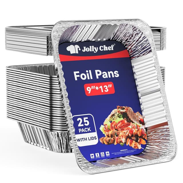 Detalle de JOLLY CHEF 9x13 Aluminum Pans with Lids