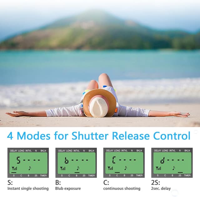 Thumbnail 2 de Wireless Timer Shutter Release Remote Control 199 shots