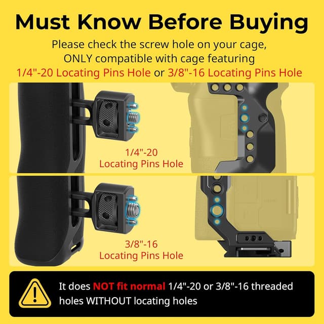 Detalle 2 de SMALLRIG Seitengriff 36 mm Verstellweg