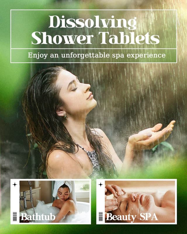 Detalle 2 de POPCHOSE Shower Steamers Aromatherapy (16 Pack) — Eucalyptus Essential Oil for Quick Nasal Relief