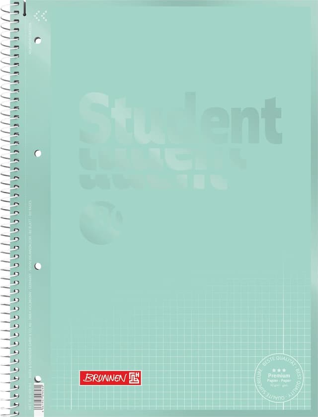 Detalle de Quaderno universitario Premium A4 4 fori menta