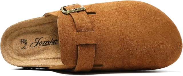 Detalle 2 de JOMIX sabots femme en daim synthétique avec boucle et semelle en liège