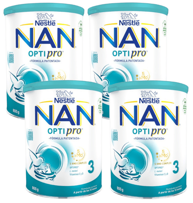 Imagen de Nestlé Nan Optipro 3 Leche de Crecimiento 4x800g en OfertitasTOP