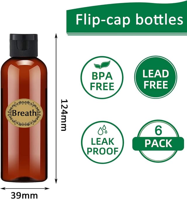 Thumbnail 1 de Apstaqeoo 100ml travel bottles 6-pack