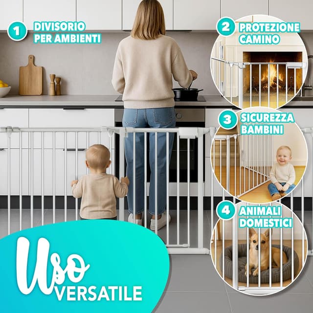 Thumbnail 5 de KIDUKU Barriera Sicurezza 300‑600 cm Grigio