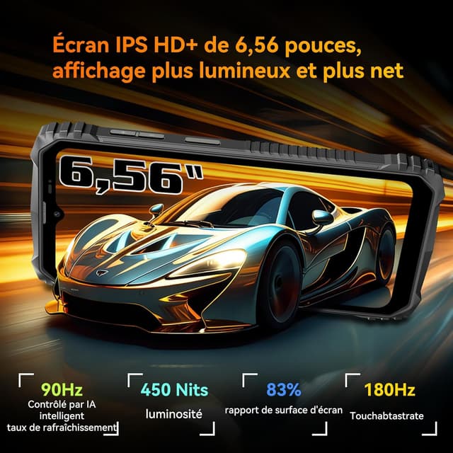 Thumbnail 3 de OSCAL Marine 1 téléphone incassable 6,56"