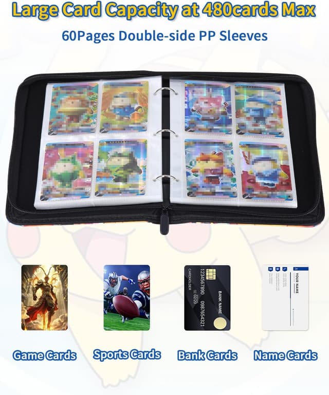 Thumbnail 6 de Sammelalbum für Pokemon Karten 480 Taschen