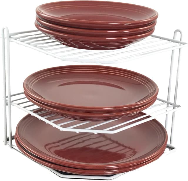 Detalle de Buckingham corner plate rack 23 cm chrome