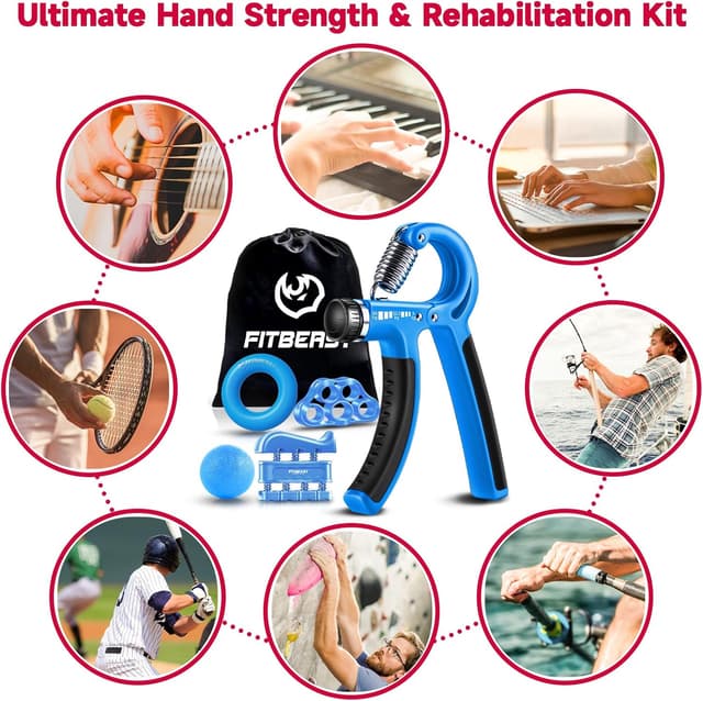 Thumbnail 4 de FitBeast Grip Strengthener Kit 5-pack 🏋