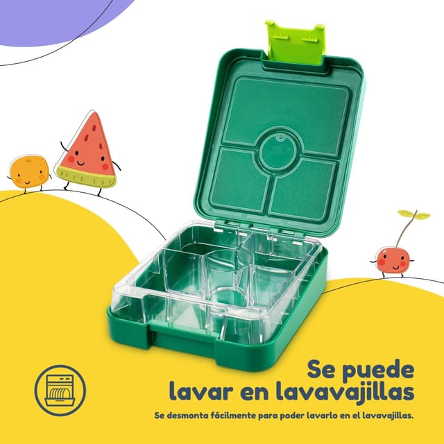 Thumbnail 4 de Schmatzfatz Easy - Fiambrera Infantil Bento Verde 🥪