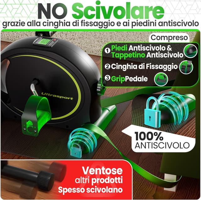 Detalle 2 de Ultrasport Pedaliera 2in1 per gambe e braccia