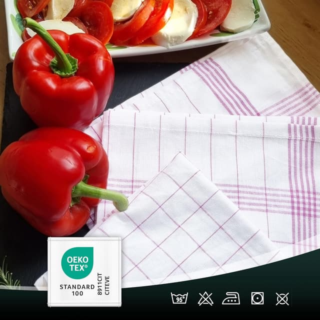 Detalle 1 de ZOLLNER 10 strofinacci cucina in cotone 50x70