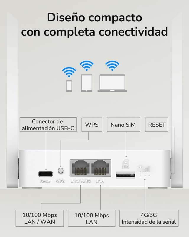 Thumbnail 4 de Cudy LT300 Router 4G SIM LTE WiFi 300Mbps