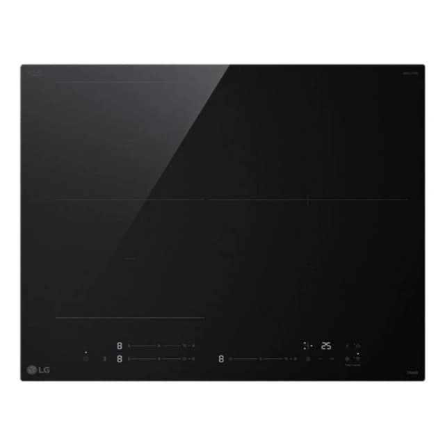 Detalle de LG CI5Z2420BN – Placa de inducción integrable de 3 zonas con Wi‑Fi ThinQ y Touch Slider