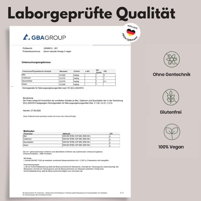 Thumbnail 4 de Omega 3 Vegan Kapseln 120 Stück mit DHA EPA