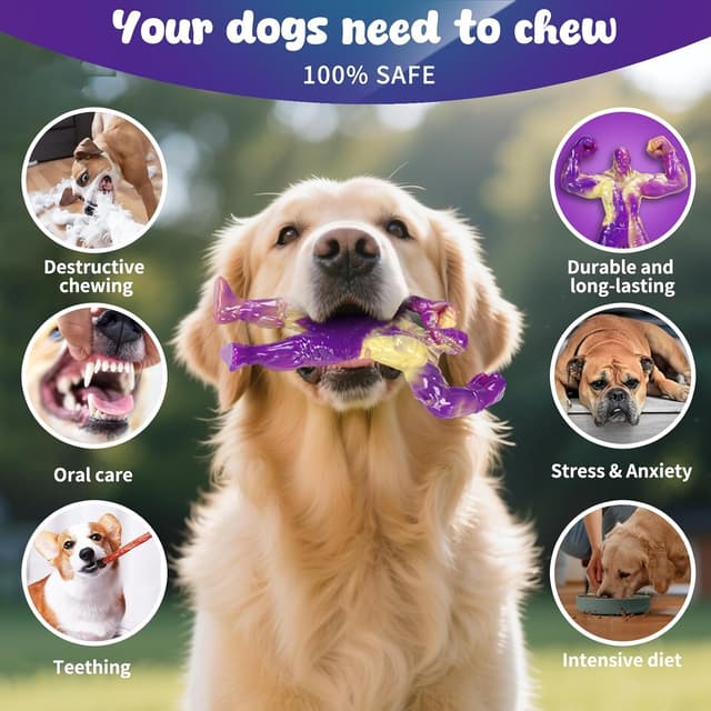 Thumbnail 5 de Herspany Indestructible Dog Chew Toy