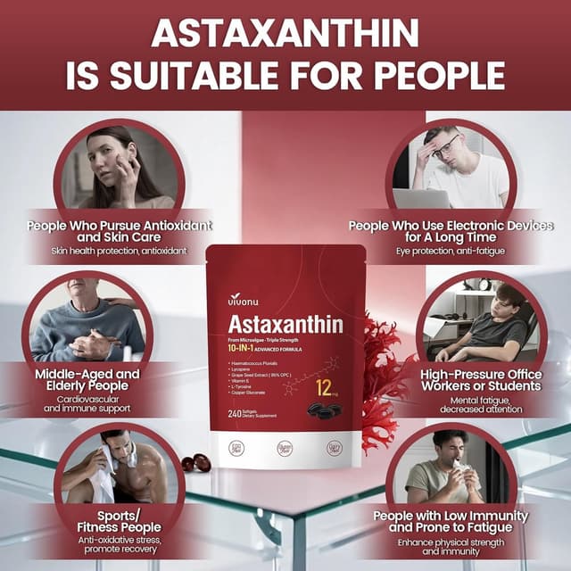 Thumbnail 6 de Astaxanthin 12 mg VivoNu, 240 Weichkapseln