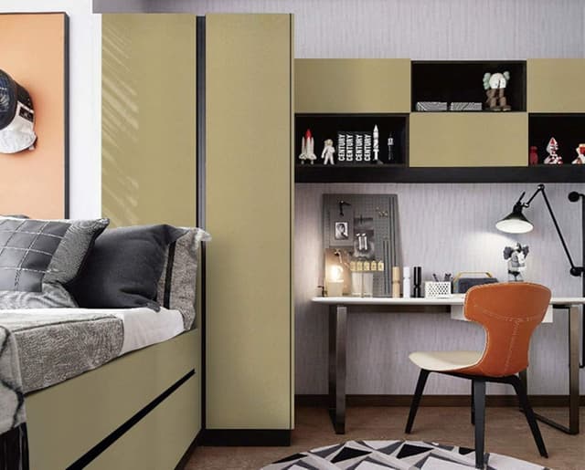 Thumbnail 6 de Hode Klebefolie Rose Gold Glitzer (40 cm x 3 m) – glänzende, selbstklebende Vinyl-Möbelfolie zum Schutz und Dekor