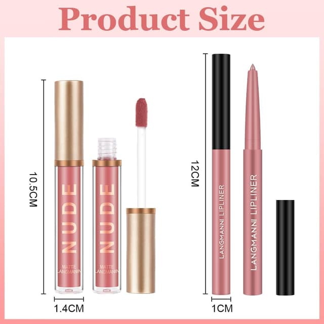 Detalle de LOPHE Rossetto Liquido: set 3 lucidalabbra opaco e 3 matite per labbra #09, #10, #11