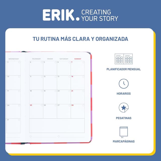 Detalle de Grupo Erik Agenda 2026 A6 semana vista