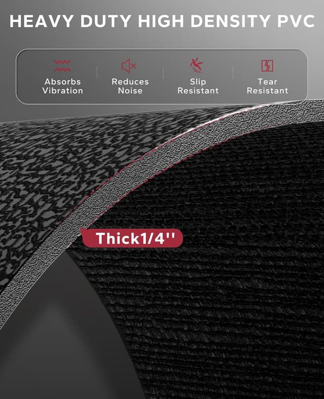 Thumbnail 1 de HAPBEAR Treadmill Mat 152×76cm, non-slip 🏋