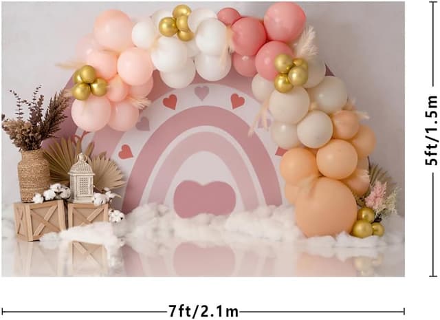 Thumbnail 2 de MEHOFOND Rosa Bohemia Hintergrund 2,1x1,5 m