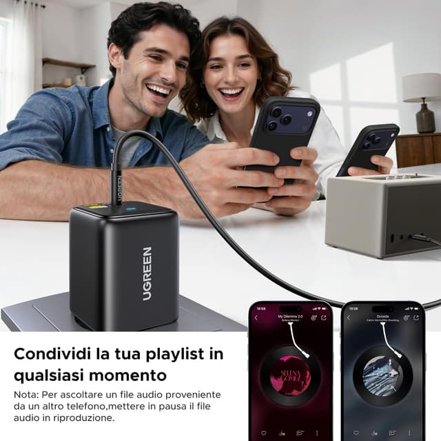 Thumbnail 6 de UGREEN Ricevitore Bluetooth 6.0 con LDAC per uscita 3,5 mm Hi-Res