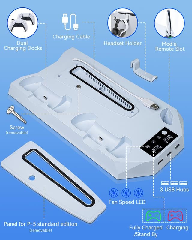 Thumbnail 4 de Sehawei PS5 Ständer 3-stufig