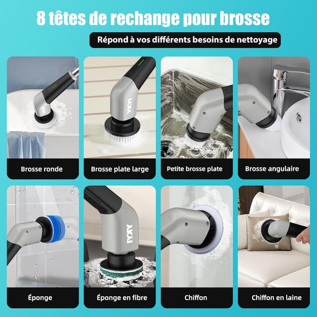 Thumbnail 5 de YKYI Brosse Électrique 2500 mAh 🧽