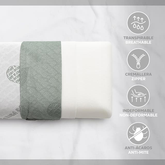 Detalle de Textilhome Almohada Viscoelástica 75 cm
