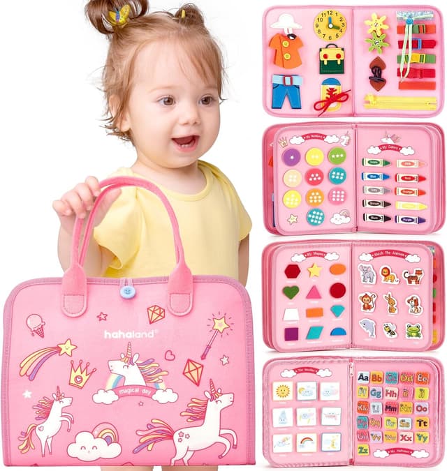 Detalle de hahaland Busy Board for Toddlers 3