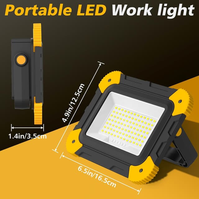 Detalle de NATPOW Portable LED work light 40W 2 pack