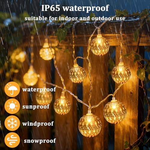 Detalle 2 de Guirlande Indrnif 4,8 m avec 20 LED ⚡