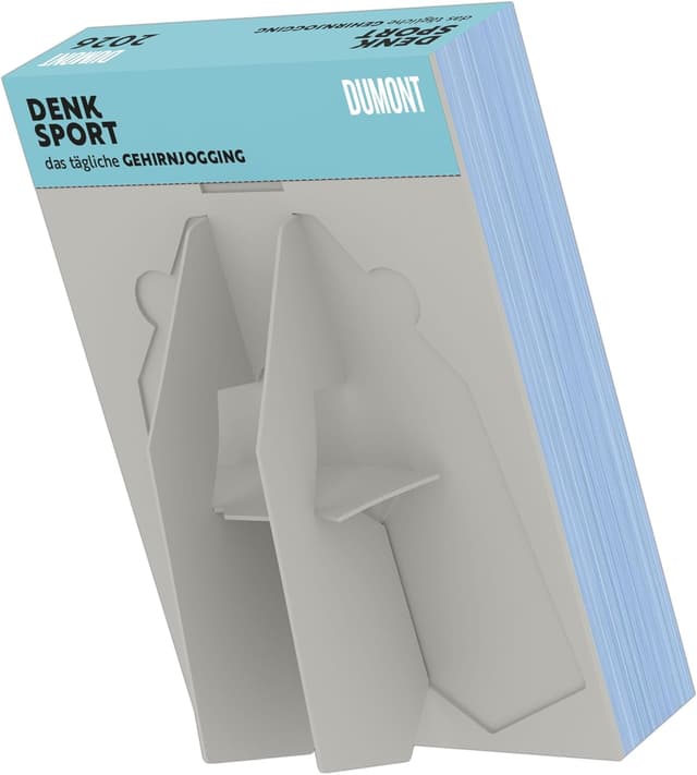 Detalle 1 de DUMONT Gehirnjogging 2026 – Tagesabreißkalender 15 x 21 cm mit Rätseln (313 Seiten)