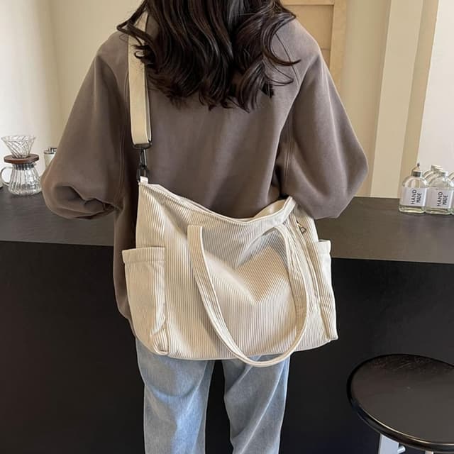 Detalle 1 de Aucuu Sac à Main Velours 44 cm