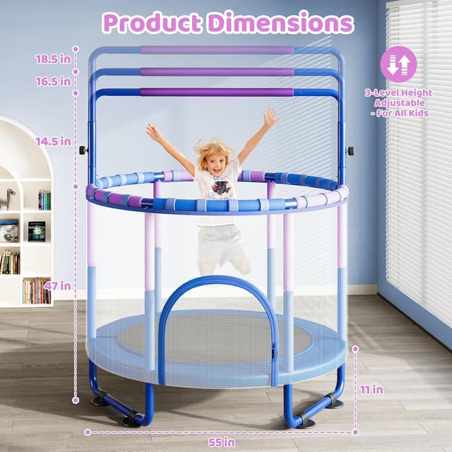 Detalle de Yohood 55" Trampoline for Kids 55