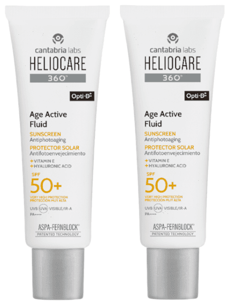 Detalle de Heliocare 360 Age Active Fluid SPF50 - Doble 100ml ☀