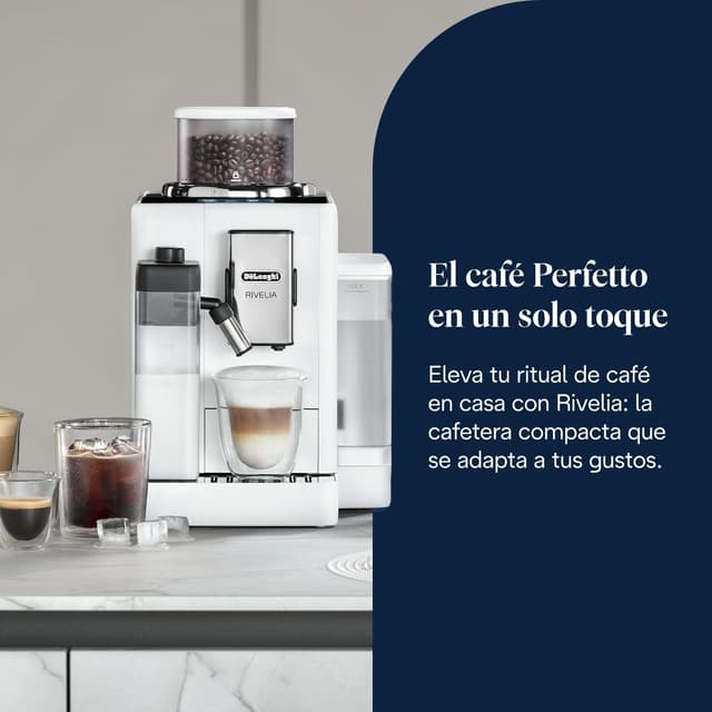 Thumbnail 1 de De'Longhi Rivelia EXAM440.55.W ☕ Cafetera Superautomática Compacta
