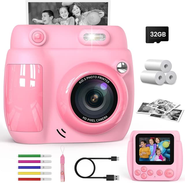 Detalle de Gofunly Kids Camera Instant Print 1080P 2.4"