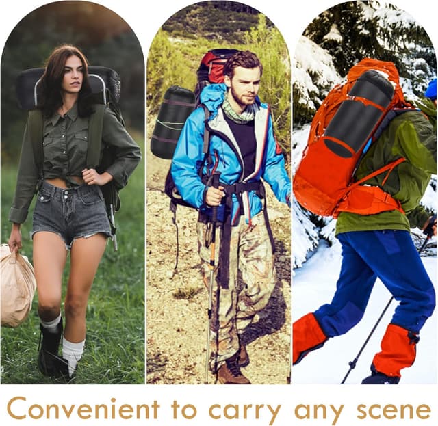 Thumbnail 3 de Lvkiss Waterproof Down Camping Blanket 72.8"×78.7" ⛺