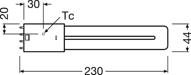 Detalle de OSRAM DULUX L18 8W, 900 lm, 3000K