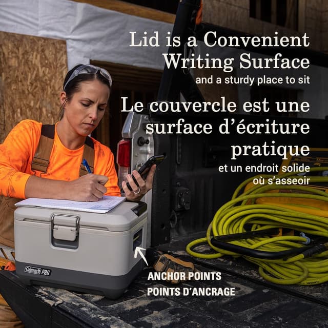 Detalle de Coleman Pro Heavy-Duty 9qt Ultra-Light Premium Hard Cooler Lunchbox with Extra-Thick Insulation