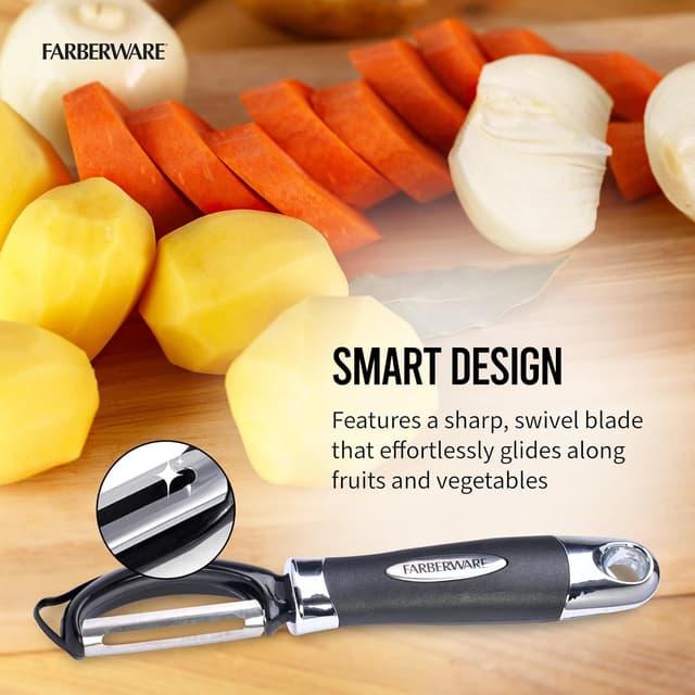 Detalle de Farberware Pro2 Vegetable Peeler (Euro Peeler) with Razor-Sharp Stainless Steel Blade